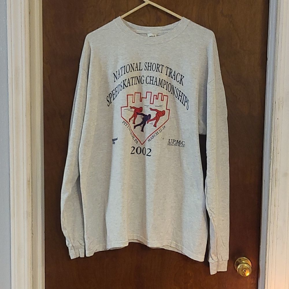 Anvil XL Long Sleeve Grey Tee Shirt